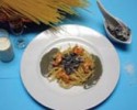 Tallarines al queso Cabrales